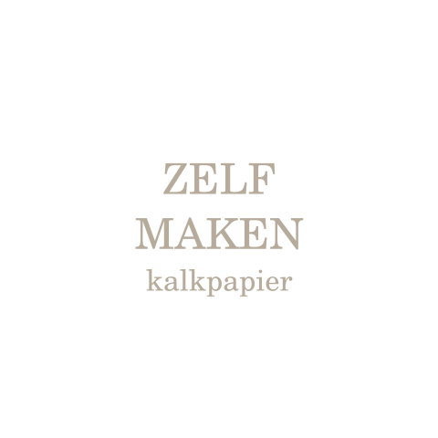 Kaart van kalkpapier zelf maken - vierkant