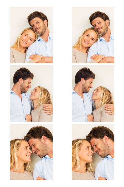 Fotostrip bij trouwkaart - 10 bij 15 cm