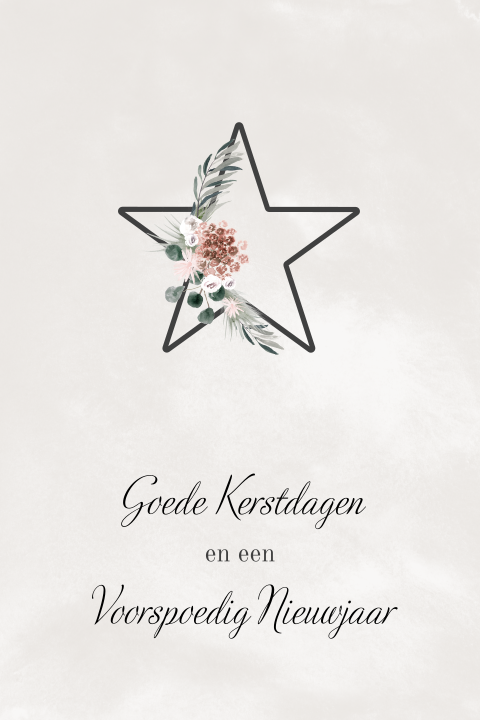 Gezegende kerstdagen met kerstster
