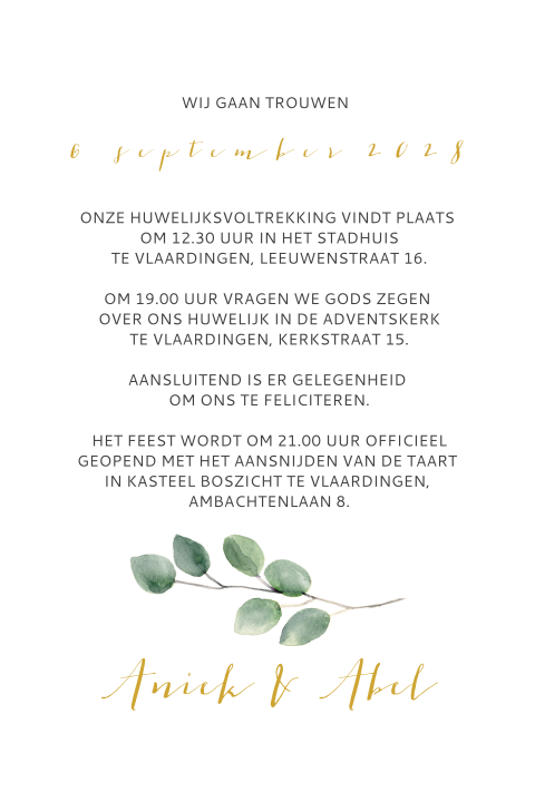 Kaart binnenkant