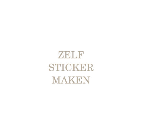 Zelf sticker maken golvend voor de bruiloft - 97x92 mm 6 per vel