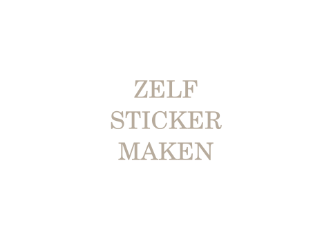 Zelf sticker maken voor de bruiloft - 110x80 mm 3 per vel