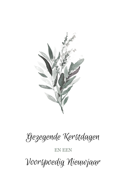 Gezegende Kerstdagen met eucalyptus takjes