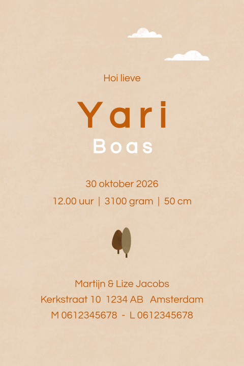 Kaart binnenkant