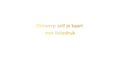 Ontwerp zelf je kaart met foliedruk panorama enkel