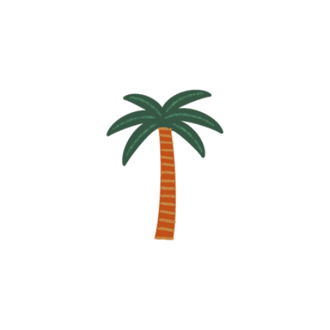 sluitzegel geboortekaartje palmboom
