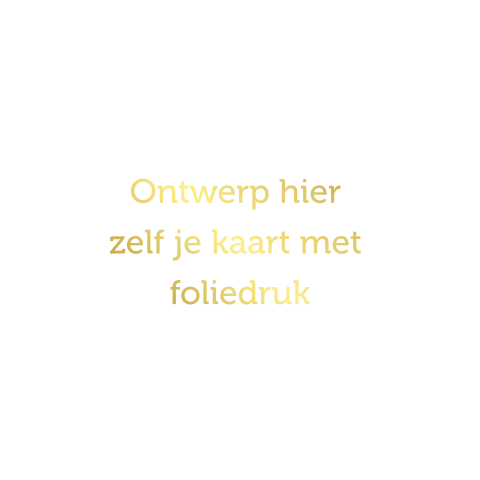 Ontwerp zelf je kaart met foliedruk vierkant gevouwen