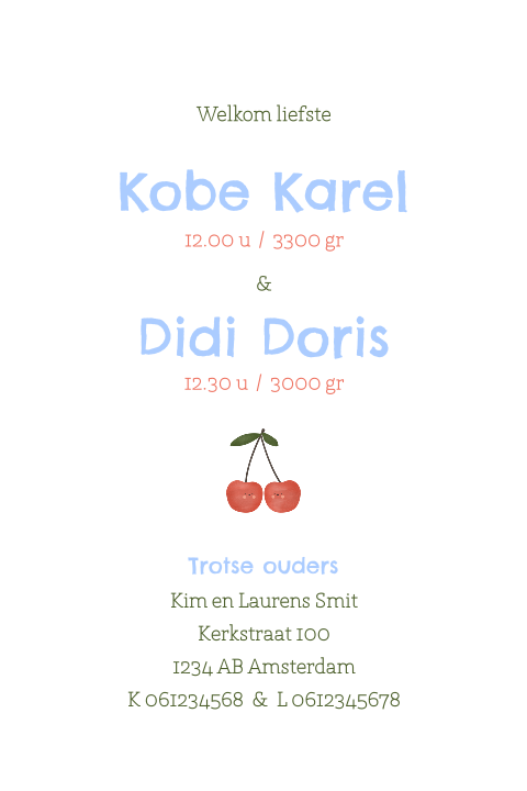 Kaart binnenkant