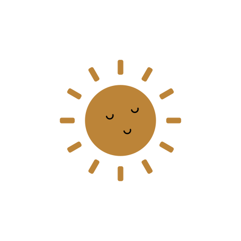 sluitzegel geboortekaartje zon met gezichtje