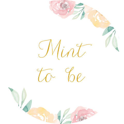 Sluitsticker bedankje Mint to be bloemen