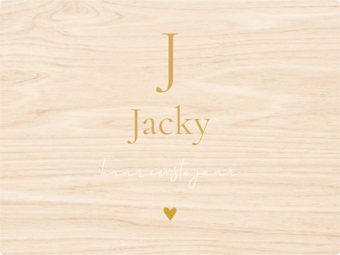 Memory box baby geboortekaartje Jacky