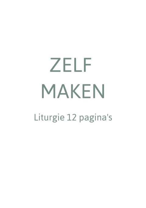 Zelf maken liturgie boekje trouwdienst 12 pagina's