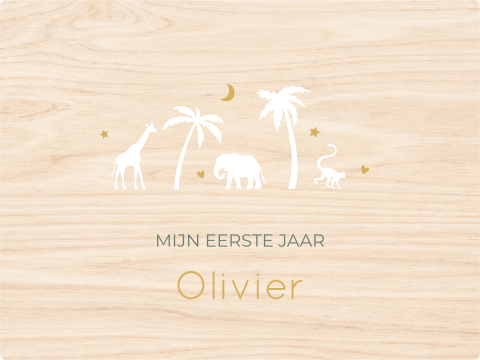 Memory box baby geboortekaartje Olivier