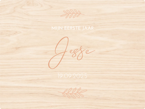 Memory box baby geboortekaartje Jesse takje