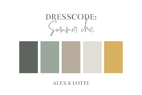 Dresscode kleuren groen kleurenschema modern