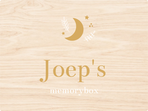 Memory box baby geboortekaartje Joep