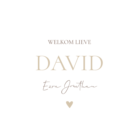 Raamsticker rond 60cm David wit