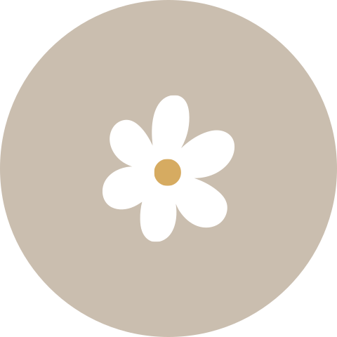Sluitsticker geboortekaartje Rosie bruin witte bloem