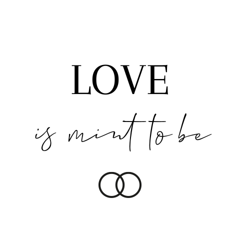 Sluitsticker bedankje Love is mint to be