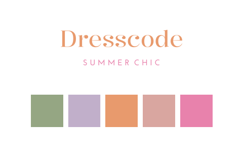 Dresscode kaartje kleurrijk