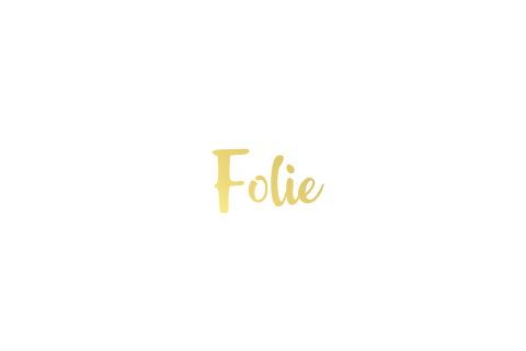 blanco liggende kaart met vouw links folie