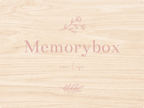 Memory box baby geboortekaartje Lise