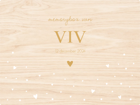 Memory box baby geboortekaartje Viv