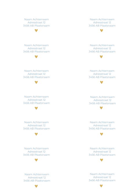 Adresstickers geboortekaartje Noah