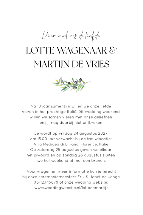 Kaart binnenkant