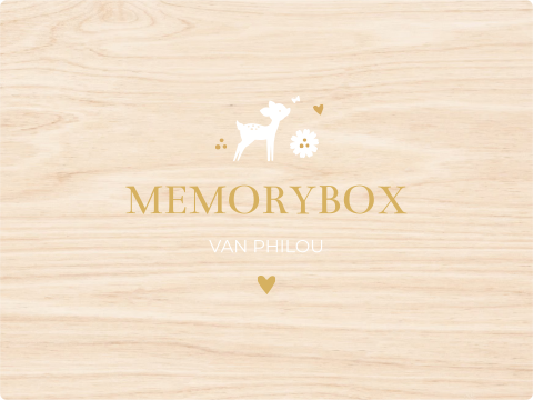 Memory box baby geboortekaartje Philou
