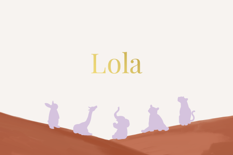 Geboortekaart Dieren Silhouette Landschap