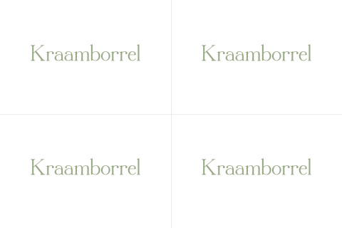 Kraamborrel Kaartje Liggend