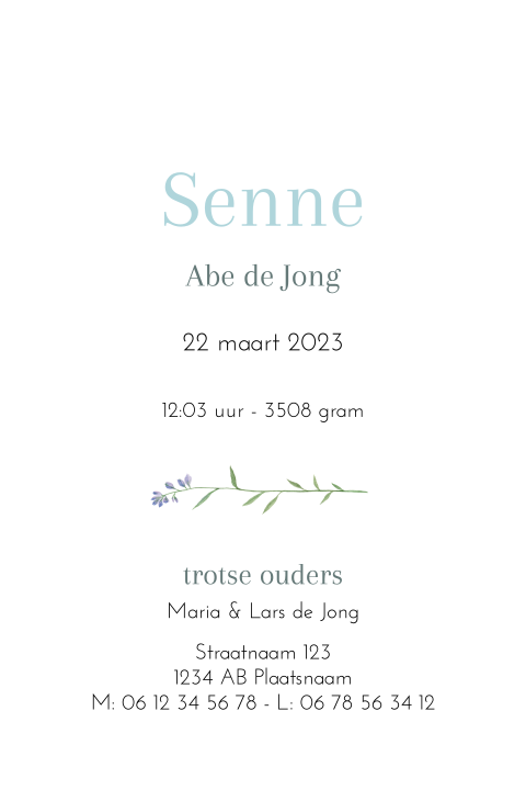 Kaart binnenkant