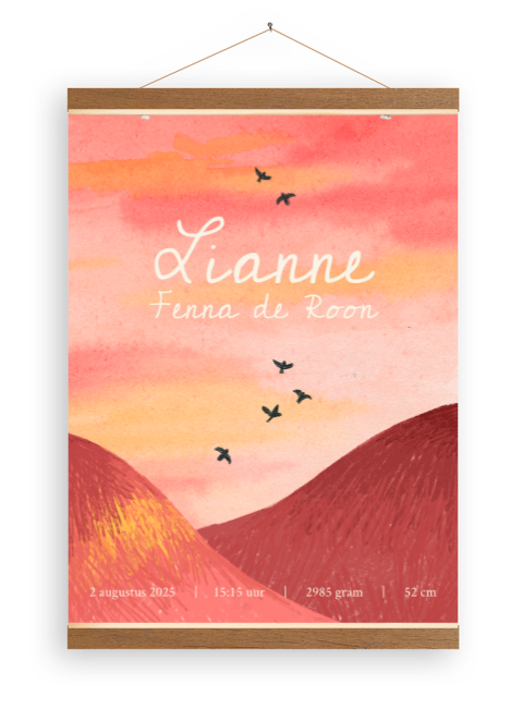 Babykamer poster | Avondzon