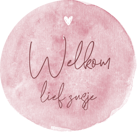 Sluitsticker Welkom lief zusje