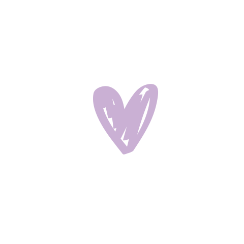 Sluitsticker Hartje lila
