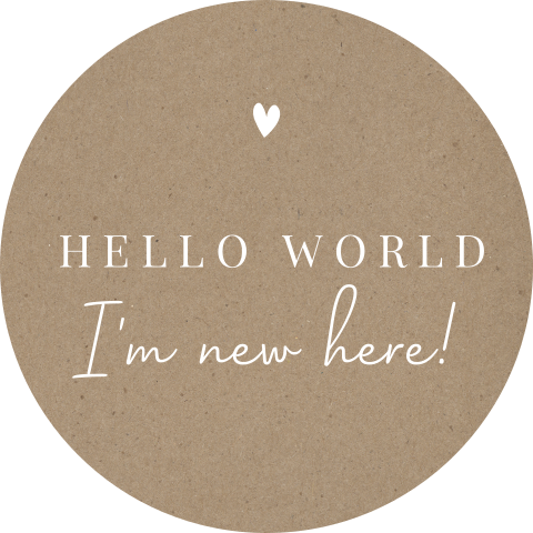 Kraftlook sluitzegel Hello world met hartje
