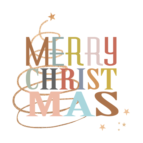 Kerstkaart Merry Christmas