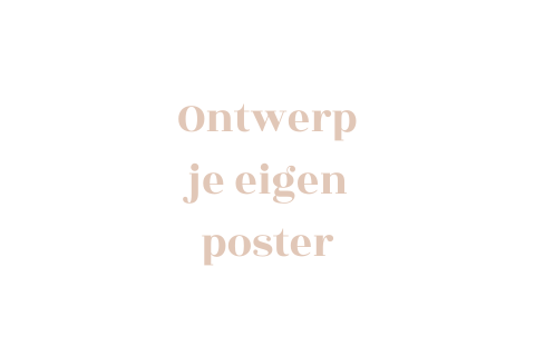 Ontwerp je eigen poster - Liggend
