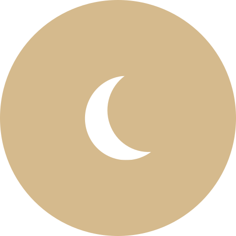 Sluitsticker geboortekaartje meisje beige maan
