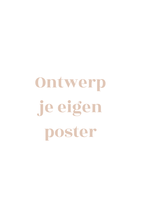 Ontwerp je eigen poster - Staand
