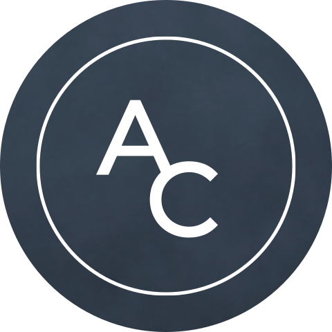 Sluitsticker trouwerij blauw met initialen