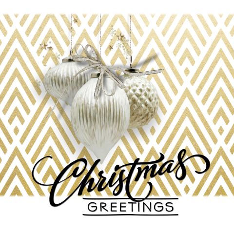 Kerstkaart met handlettering en eigen foto in goudtinten