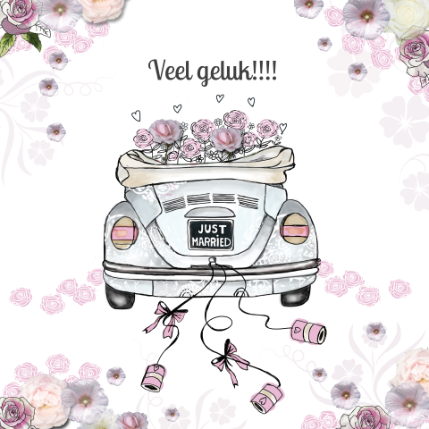 Felicitatie huwelijk kever