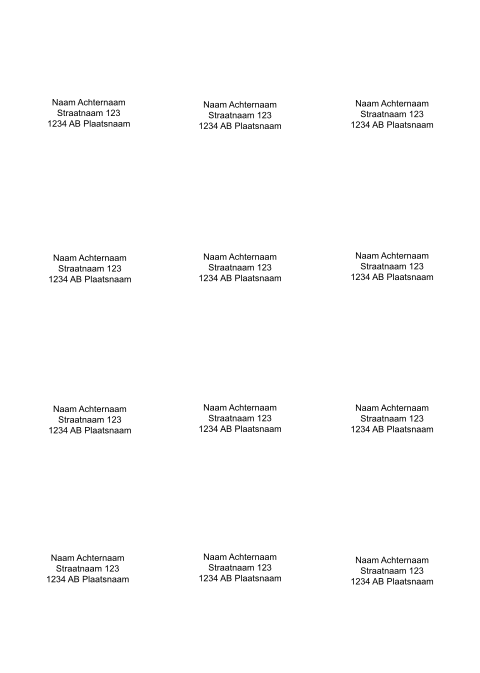 Adressticker rond zelf ontwerpen - Ø 63mm