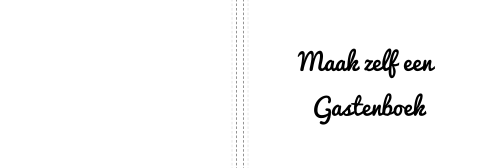 Maak zelf een gastenboek liggend