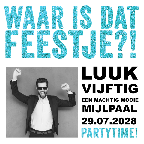Abraham kaart met witte achtergrond en blauwe glitter