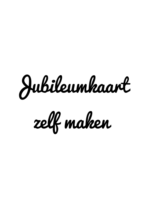 Eenvoudig aan te passen blanco Jubileumkaart