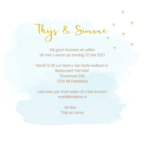 Kaart binnenkant