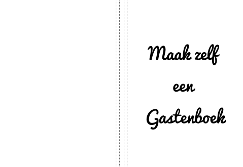 Maak je gastenboek eenvoudig zelf